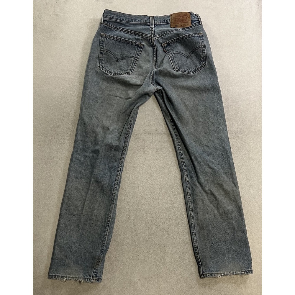 Vintage 90s Levi's 501 Jeans Women's 32x30 (Fits 31x29) Button Fly Light Wash